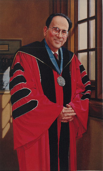 oil portrait of professor