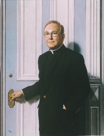 oil portrait of catholic priest