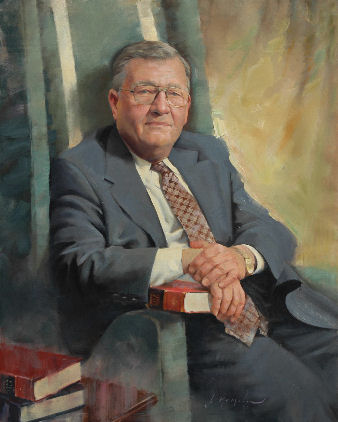 oil portrait of Minister