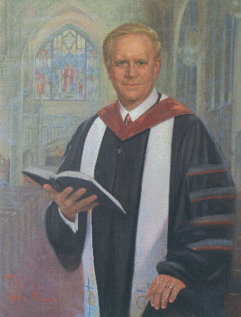 oil portrait of minister