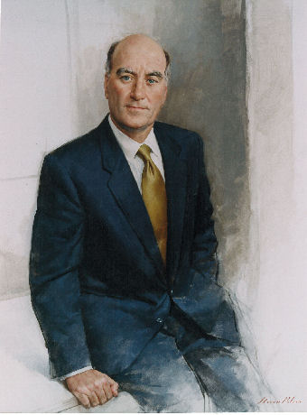 oil portrait of public figure