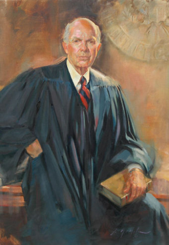 oil portrait of a judge