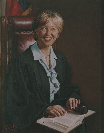 oil portrait of a female judge