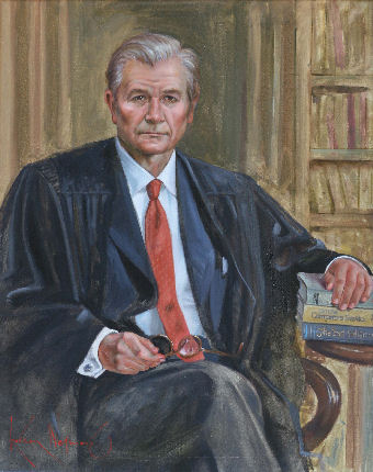 oil portrait of a judge